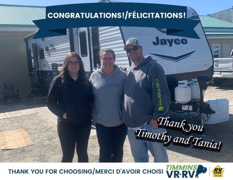 Happy Campers – a satisfied Timmins RV customer