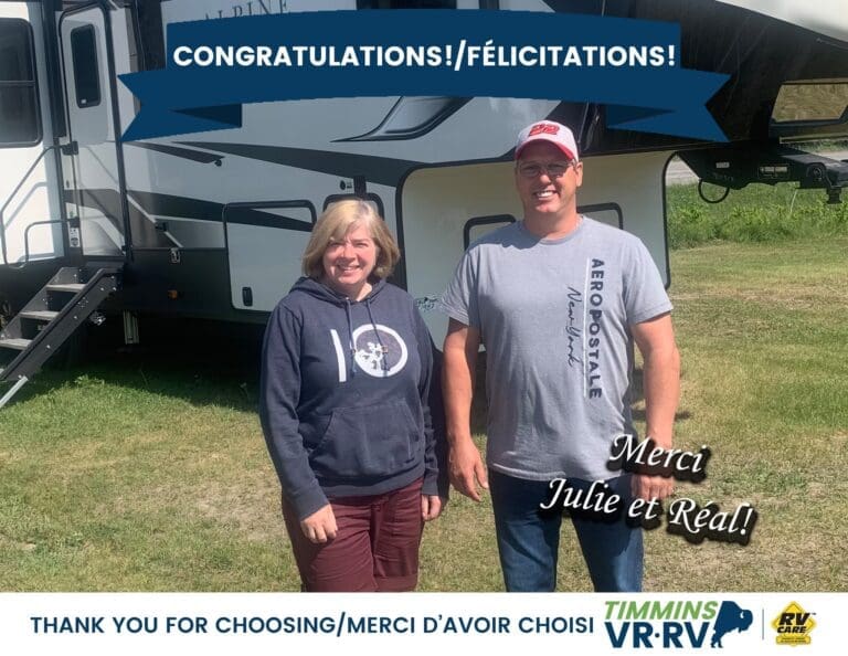 Happy Campers – a satisfied Timmins RV customer