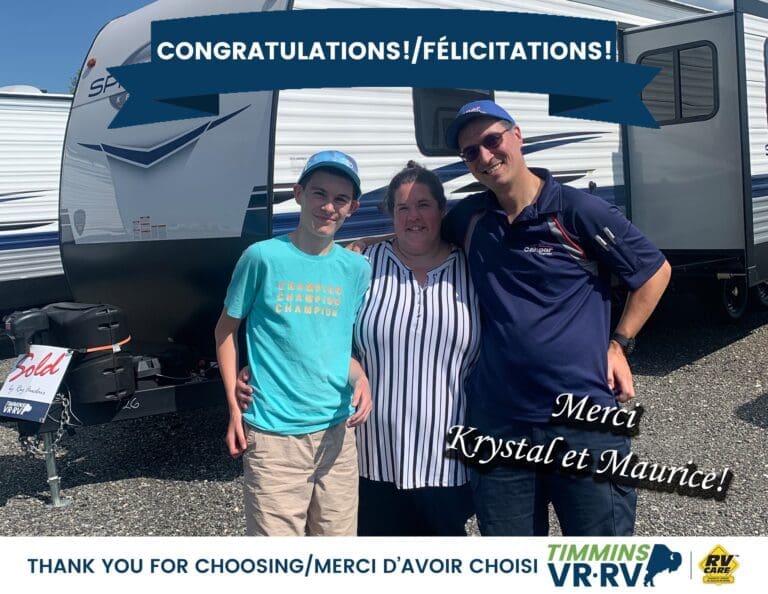Happy Campers – a satisfied Timmins RV customer